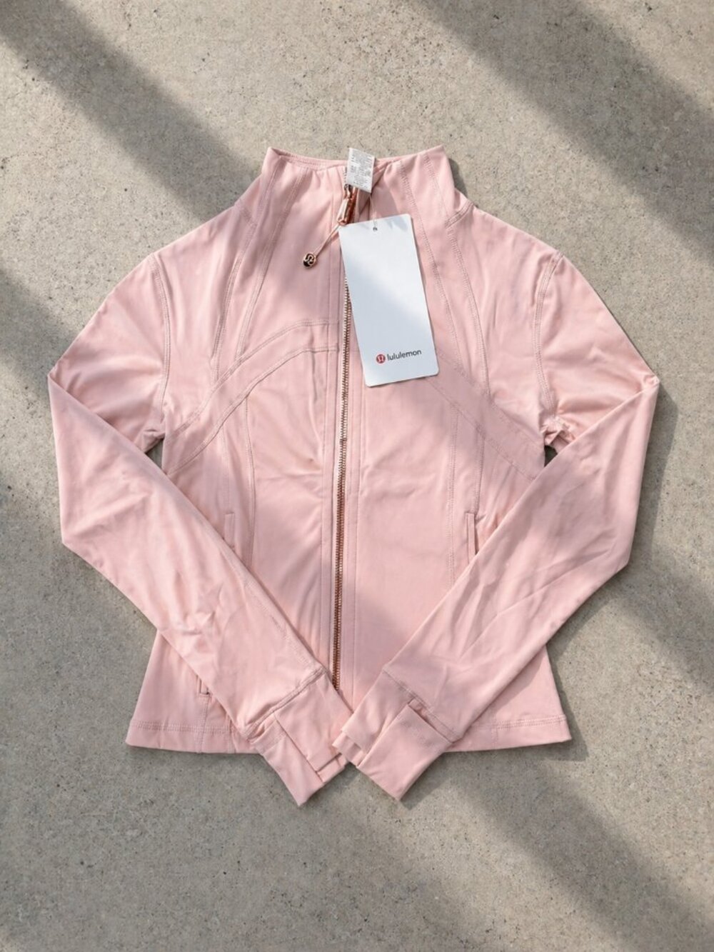 Lululemon Strawberry Milk Cropped Nulu Jacket & Short Set Size 6